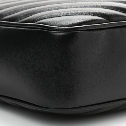 Saint Laurent Calfskin Matelasse Monogram Lou Camera Bag Black 8 of 11