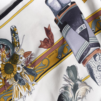 Hermes Silk Kachinas Scarf 90 5 of 5