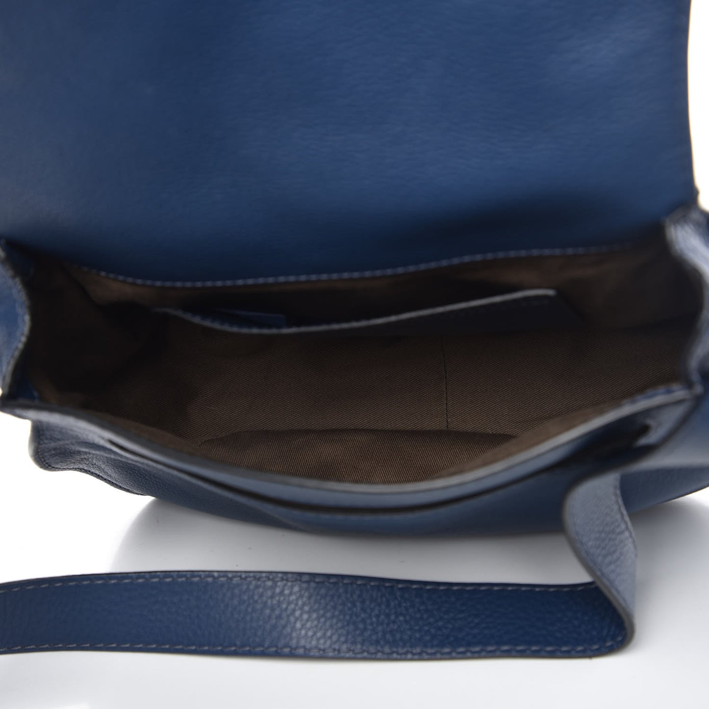Calfskin Medium Marcie Round Crossbody Bag Royal Navy