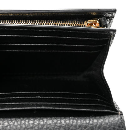 Gucci Dollar Calfskin GG Supreme Monogram Medium GG Marmont Wallet Black Beige Ebony 5 of 6