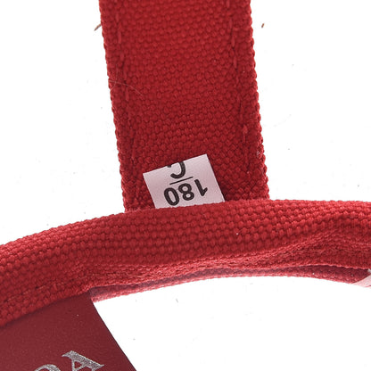 Prada Plexiglass Calfskin Small Shopper Tote Rosso 7 of 9