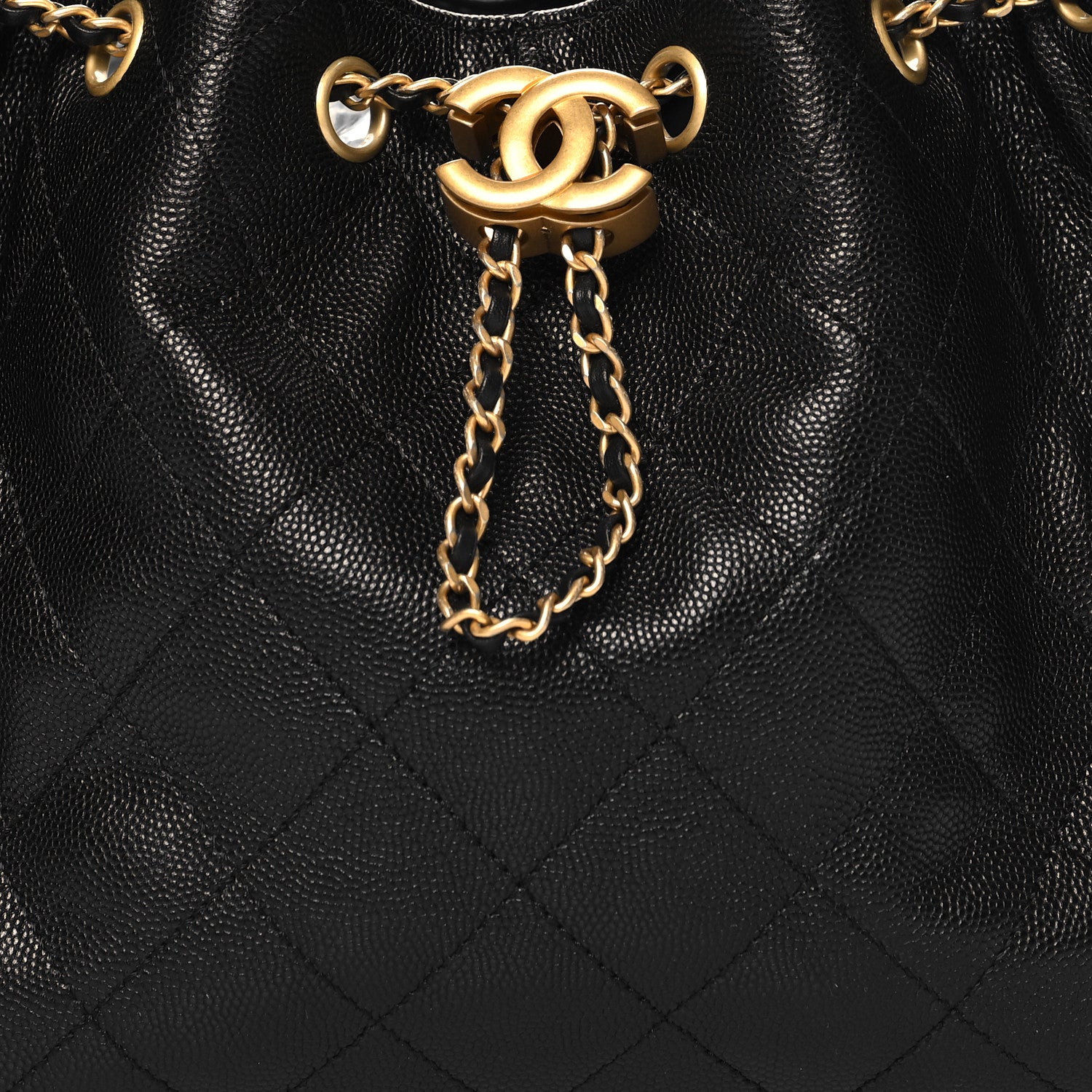 Chanel Caviar Quilted Small Chanel 25 Handbag Black 8 of 10