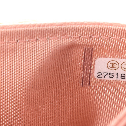 Chanel Caviar Quilted Boy Card Holder Light Pink 8 of 9