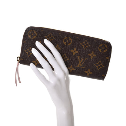 Louis Vuitton Monogram Clemence Wallet Rose Ballerine 2 of 8
