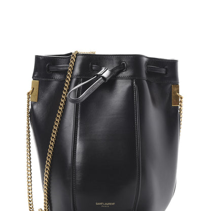 Saint Laurent Smooth Calfskin Small Talitha Bucket Bag Black 7 of 12