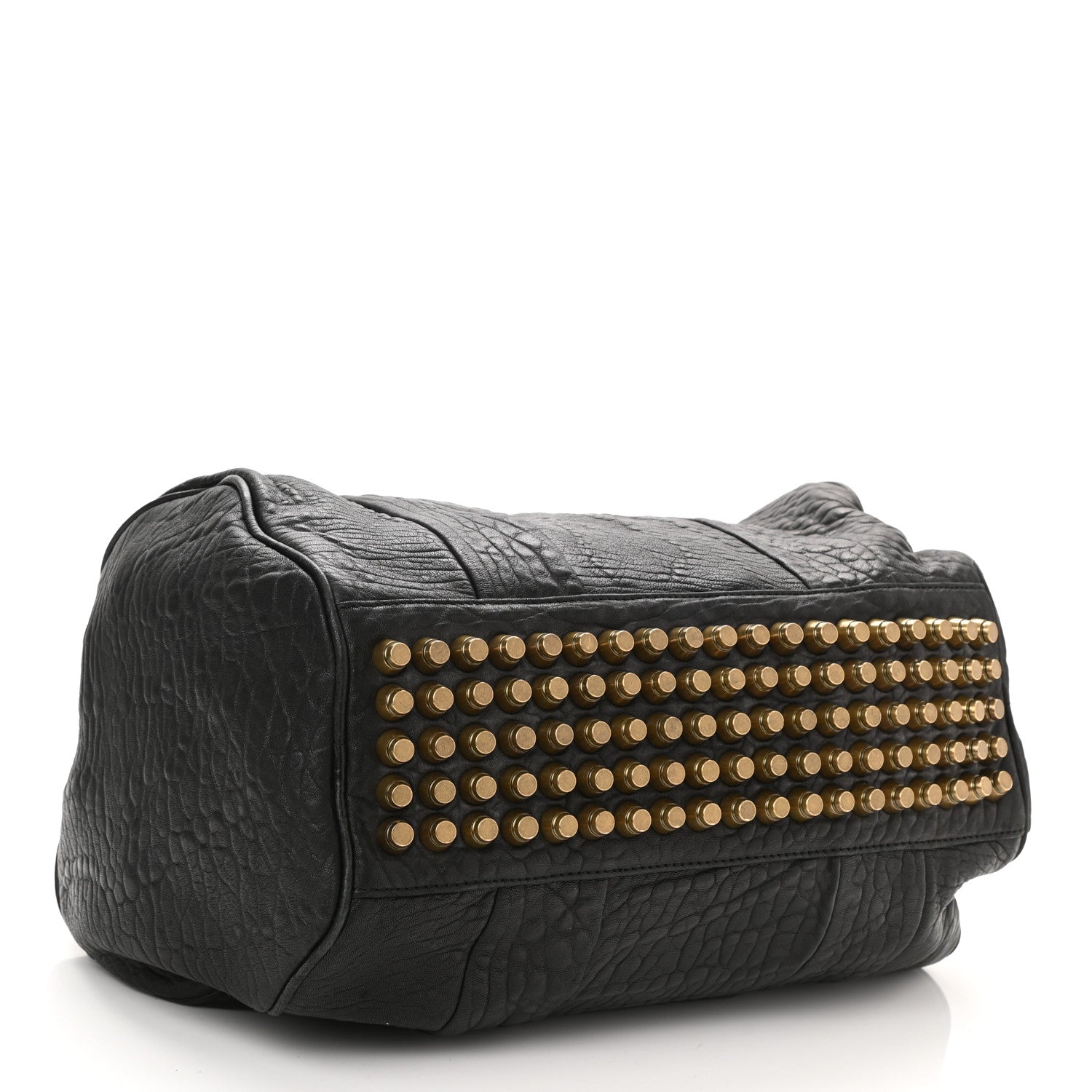 Alexander Wang Pebbled Lambskin Rocco Black Antique Brass Hardware 3 of 9