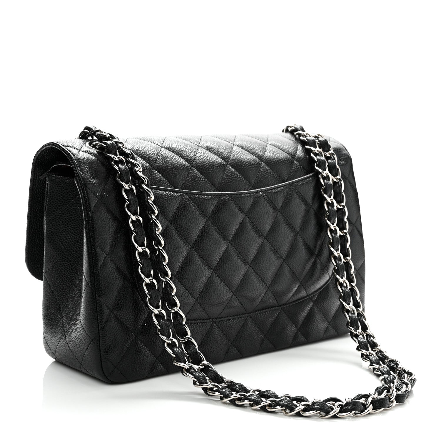 Chanel Caviar Quilted Jumbo Double Flap Black 2 of 11