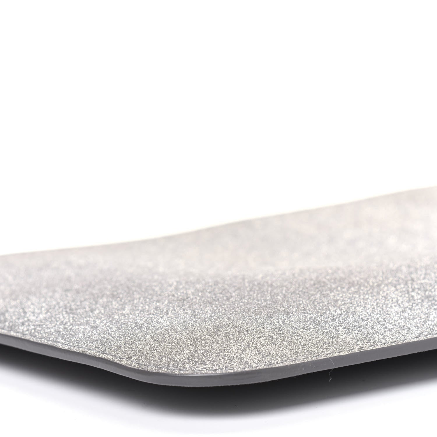 Balenciaga Glitter Calfskin Logo Everyday Pouch M Silver 10 of 13
