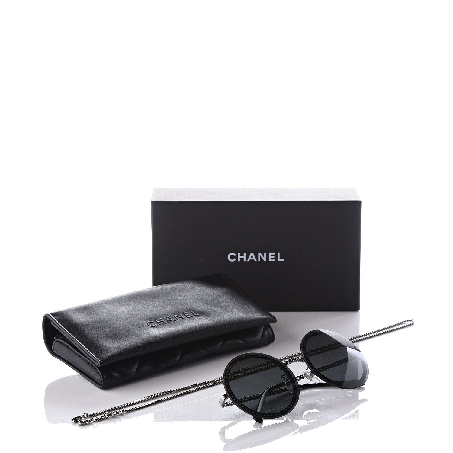 Chanel Round Chain Sunglasses 4245 Gold 14 of 14