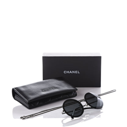 Chanel Round Chain Sunglasses 4245 Gold 14 of 14