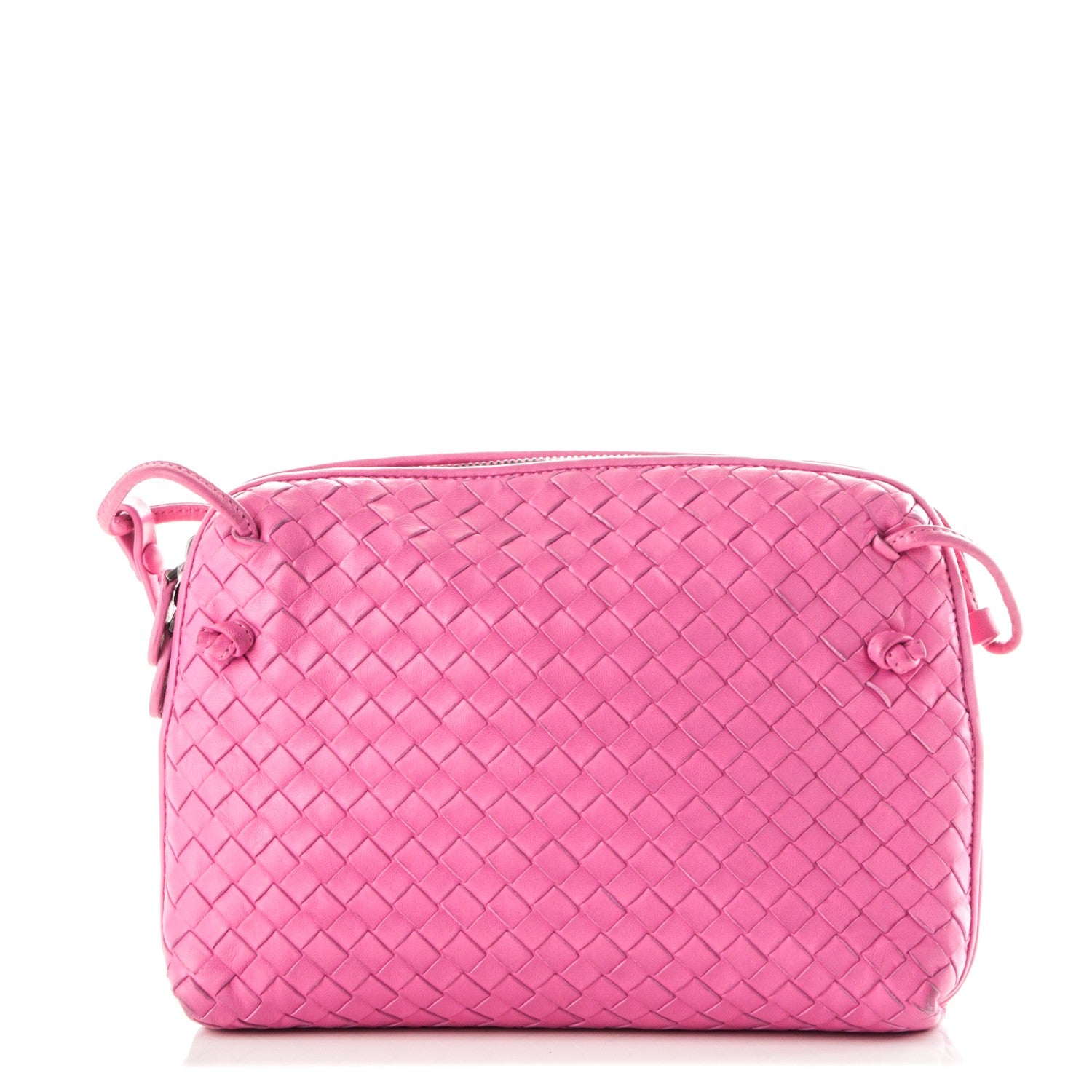 Bottega Veneta Nappa Intrecciato Pillow Crossbody Messenger Pink 1 of 7