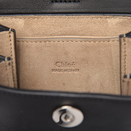 Chloe Suede Calfskin Mini Faye Bracelet Bag Black 8 of 10