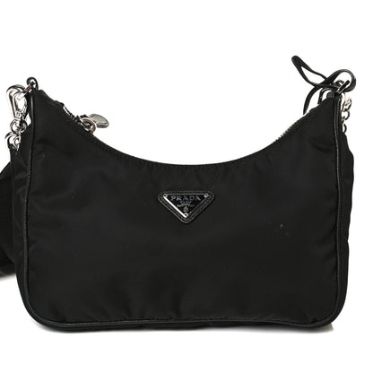 Prada Nylon Re-Edition 2005 Shoulder Bag Black 7 of 15