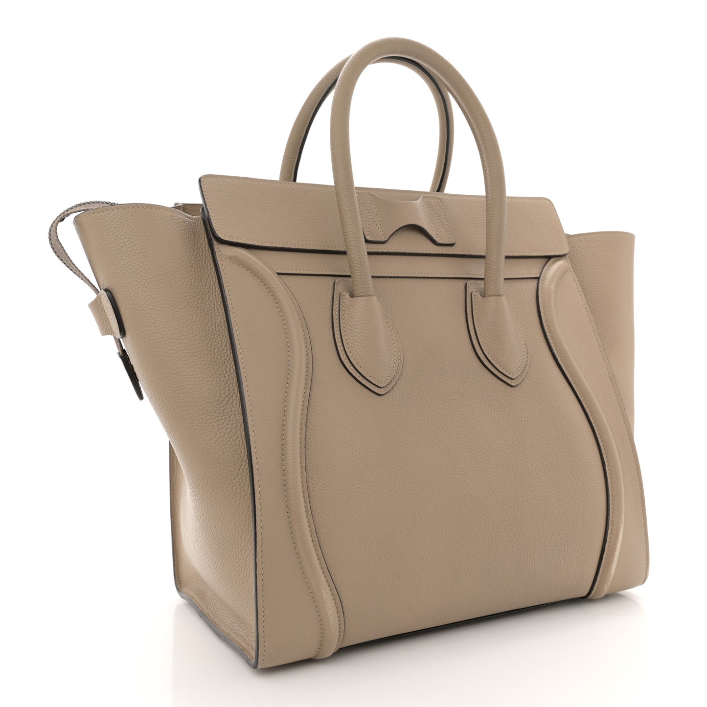 Drummed Calfskin Mini Luggage Dune