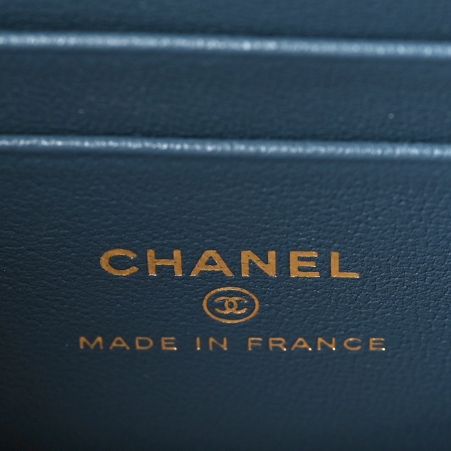 Chanel Lambskin Quilted Small Top Handle Vanity Case With Chain Blue 6 of 9