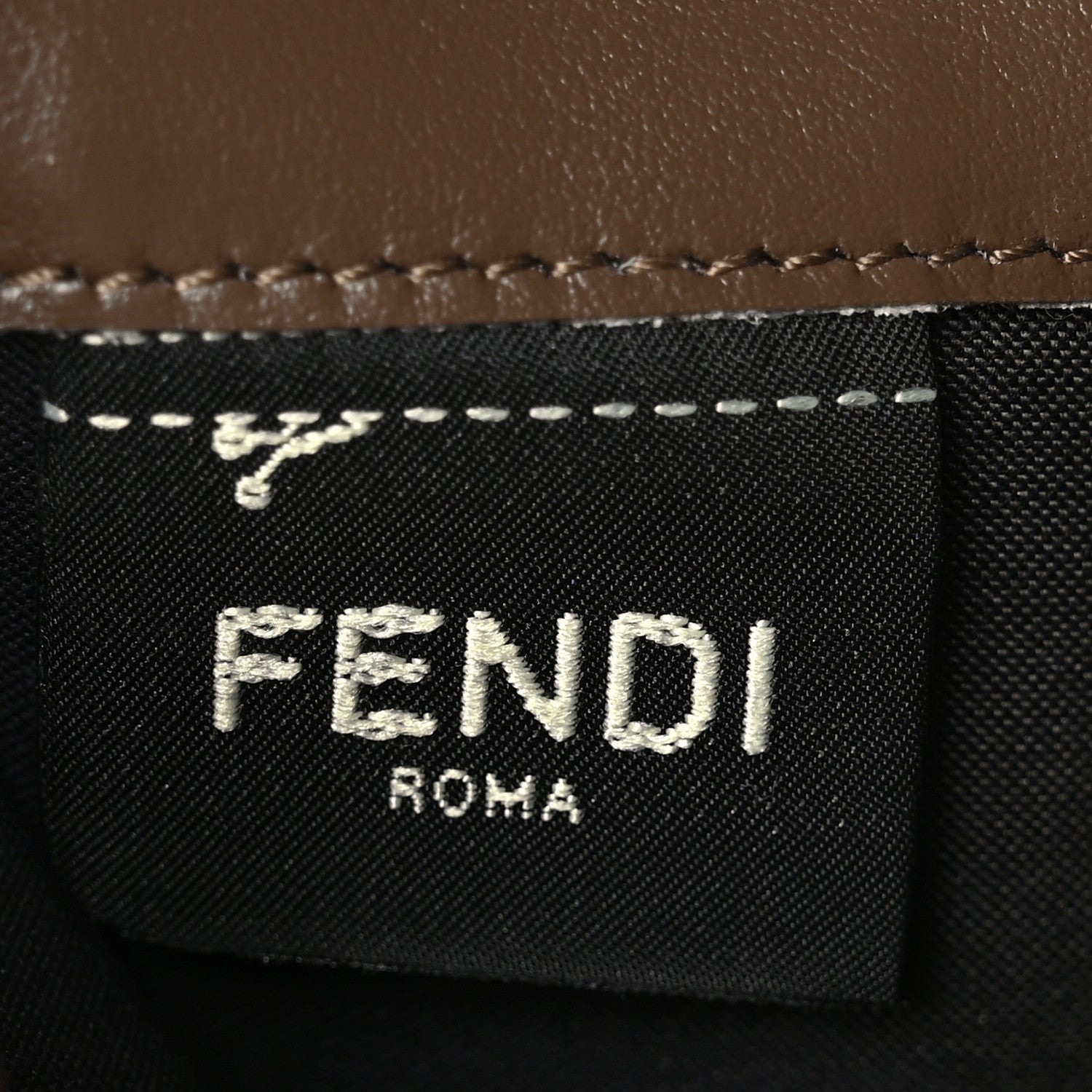 Fendi Vitello Soft F is Fendi Bi-Color FF 1974 Embossed Continental Envelope Wallet Maya Black 7 of 8