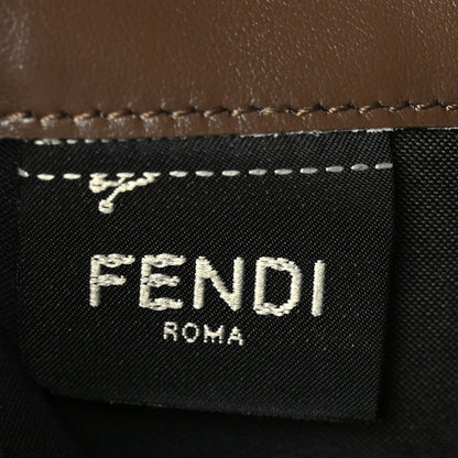 Fendi Vitello Soft F is Fendi Bi-Color FF 1974 Embossed Continental Envelope Wallet Maya Black 7 of 8
