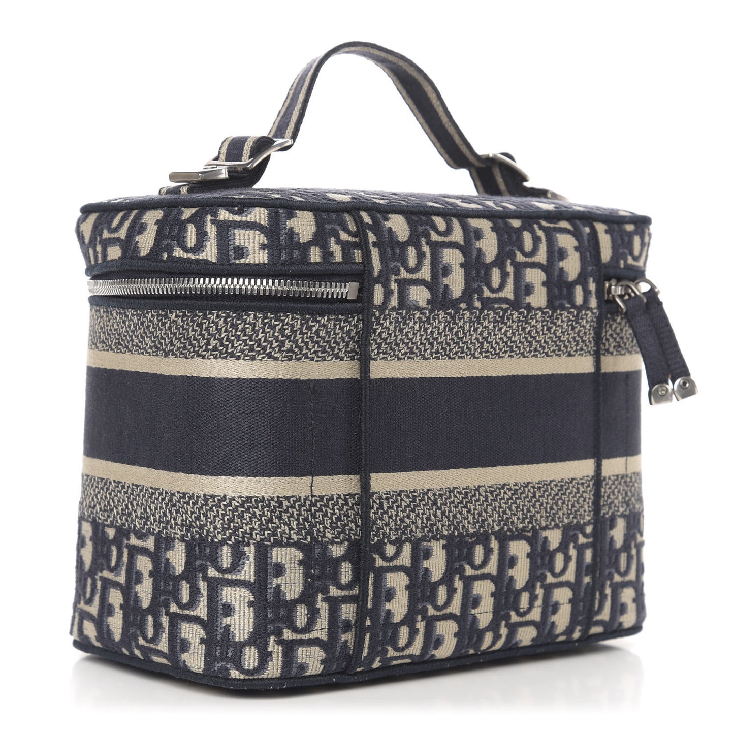 Oblique Diortravel Vanity Case Blue