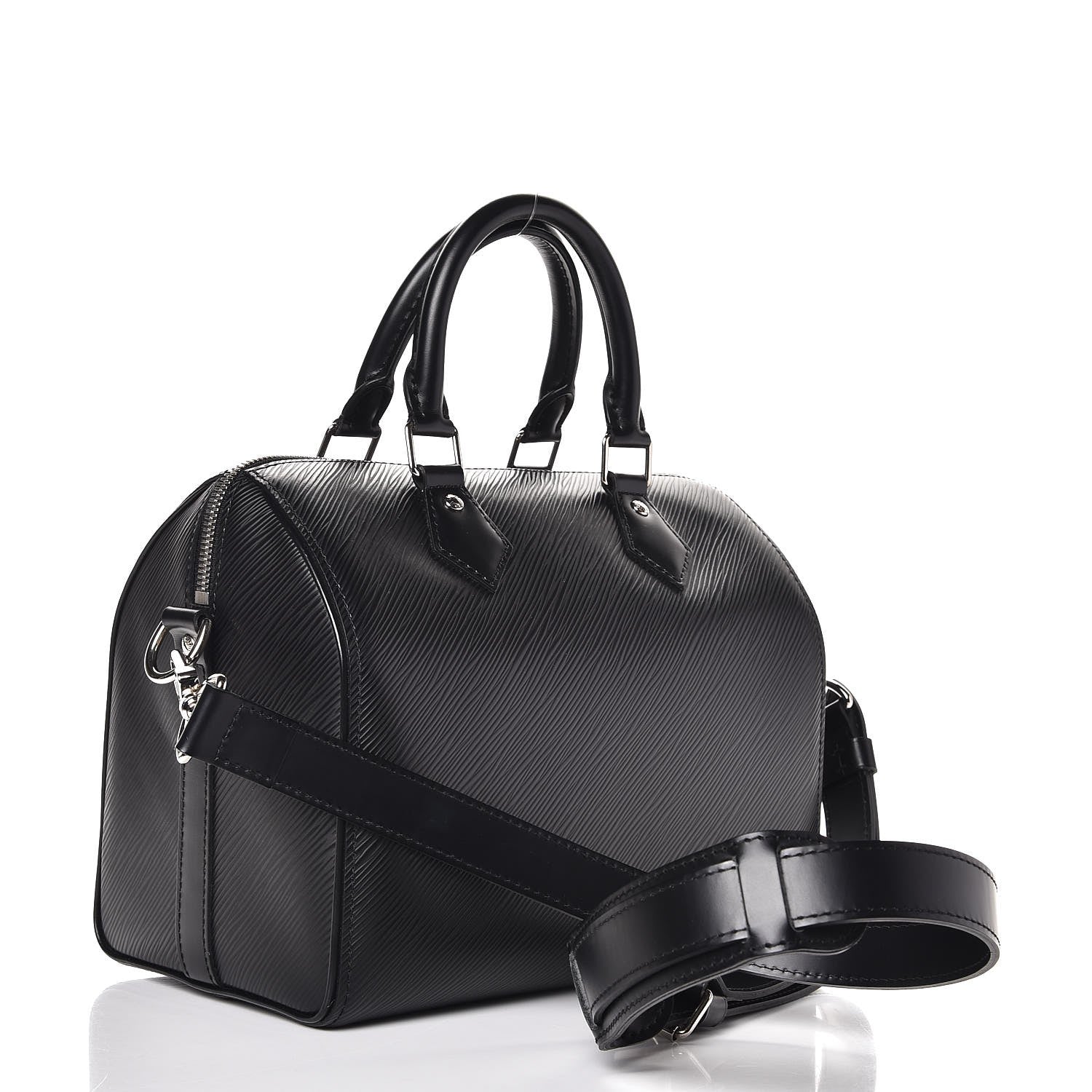 Louis Vuitton Epi Speedy Bandouliere 25 Black 4 of 8