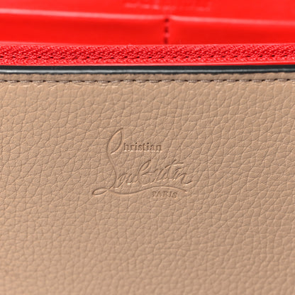 Christian Louboutin Calfskin Spikes Loubinthesky Paloma Clutch Roca 6 of 10