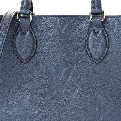 Louis Vuitton Metallic Empreinte Monogram Giant Onthego PM Navy Nacre 8 of 10