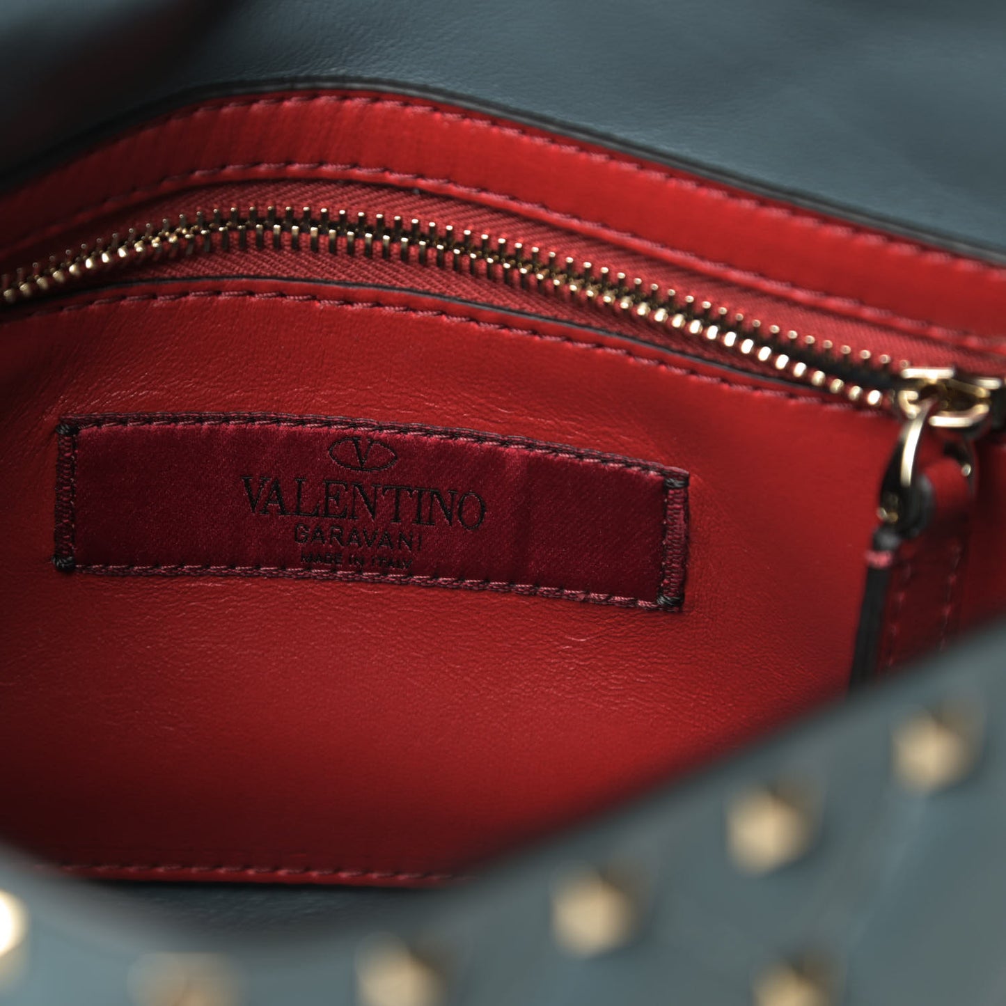 Nappa Medium Rockstud Spike Shoulder Bag Giada