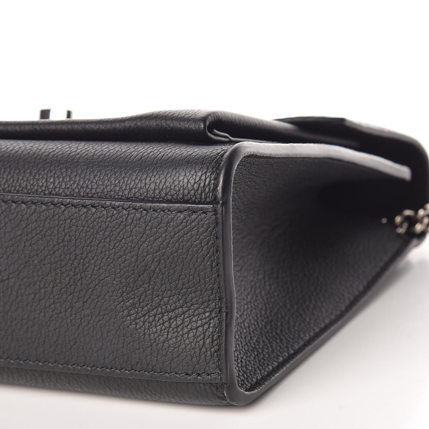 Soft Calfskin My Lockme Chain Bag BB Black