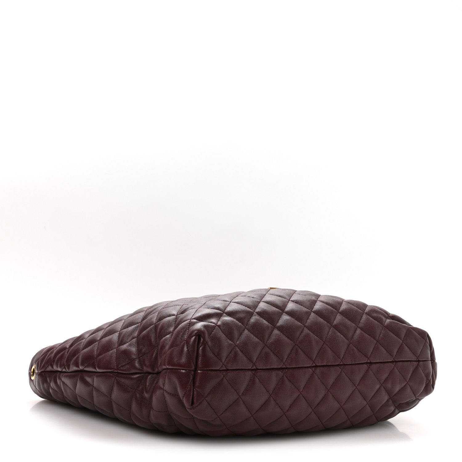 Saint Laurent Lambskin Quilted Maxi Icare Shopping Tote  Rouge Cabernet 8 of 20