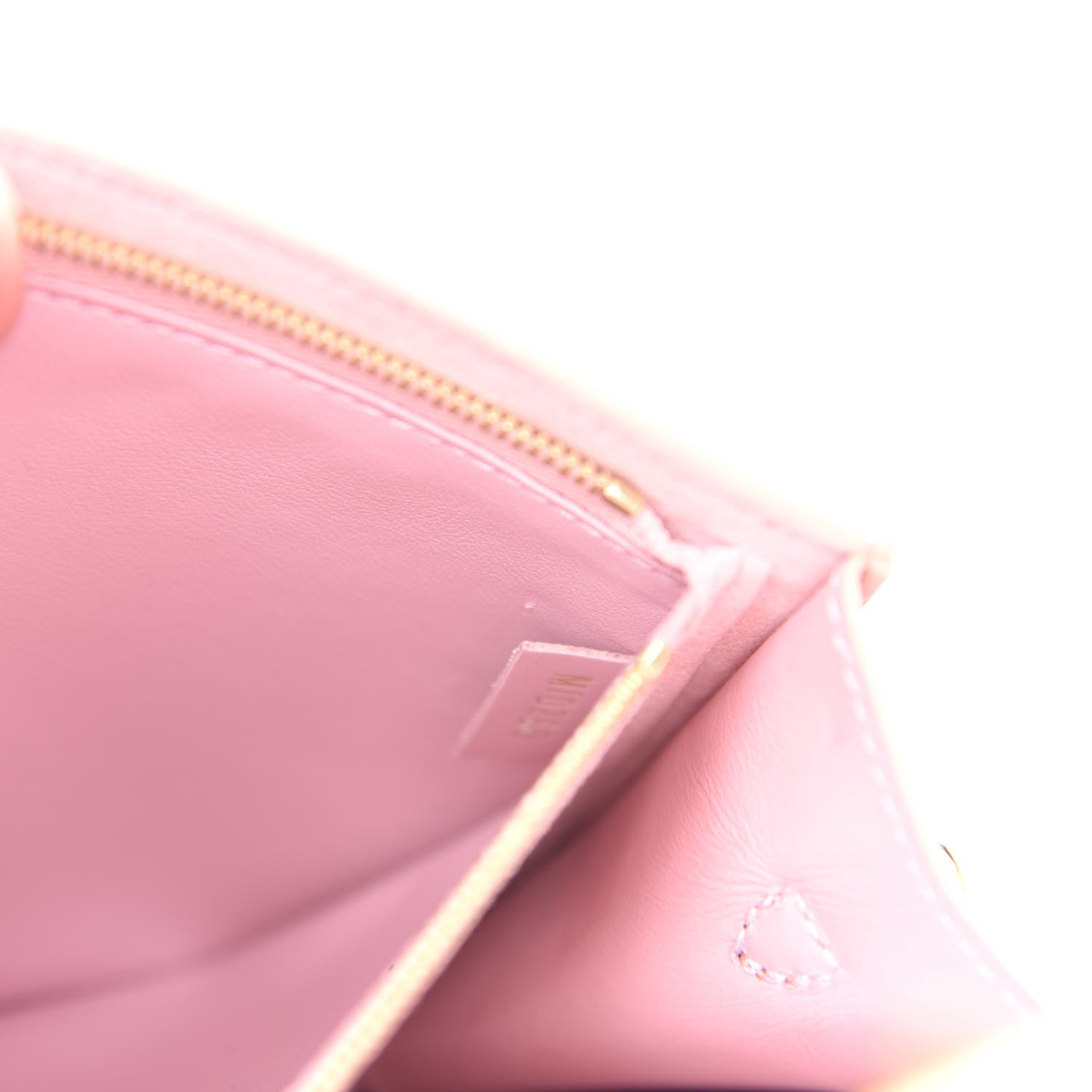 Louis Vuitton Damier Azur Croisette Chain Wallet Rose Ballerine 9 of 10
