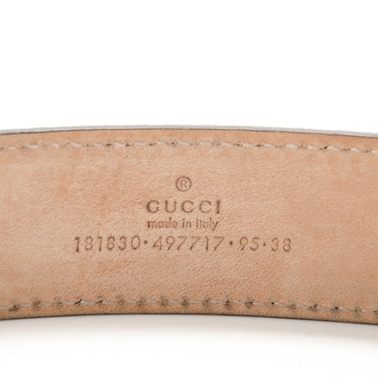 Gucci GG Plus Monogram Script Belt 95 38 Dark Brown 4 of 6