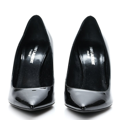 Saint Laurent Patent Calfskin Opyum 85 Pumps 37.5 Black 2 of 8