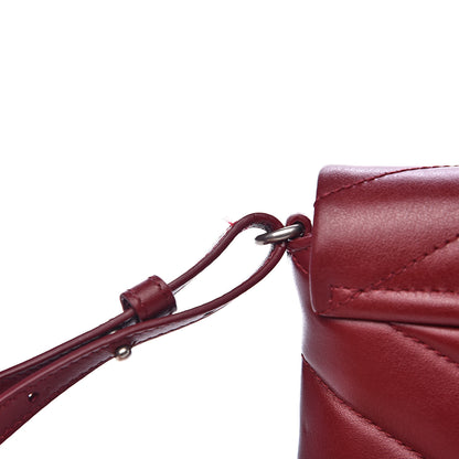 Saint Laurent Calfskin Y Quilted Monogram Loulou Flap Bag Palissandre 8 of 11