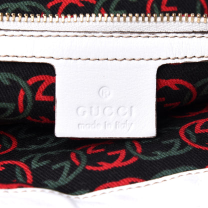 Gucci Calfskin Large Britt Shoulder Bag Off White 10 of 38