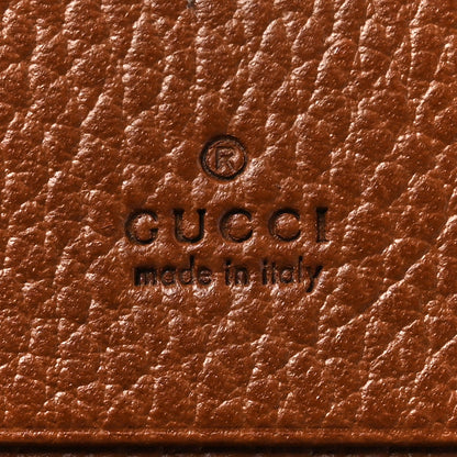 Gucci New Denim GG Monogram Dollar Calfskin Horsebit 1955 Card Case Wallet Blue Tea Cuir Epilog 6 of 9