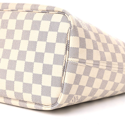 Louis Vuitton Damier Azur Braided Neverfull MM Pink 9 of 11