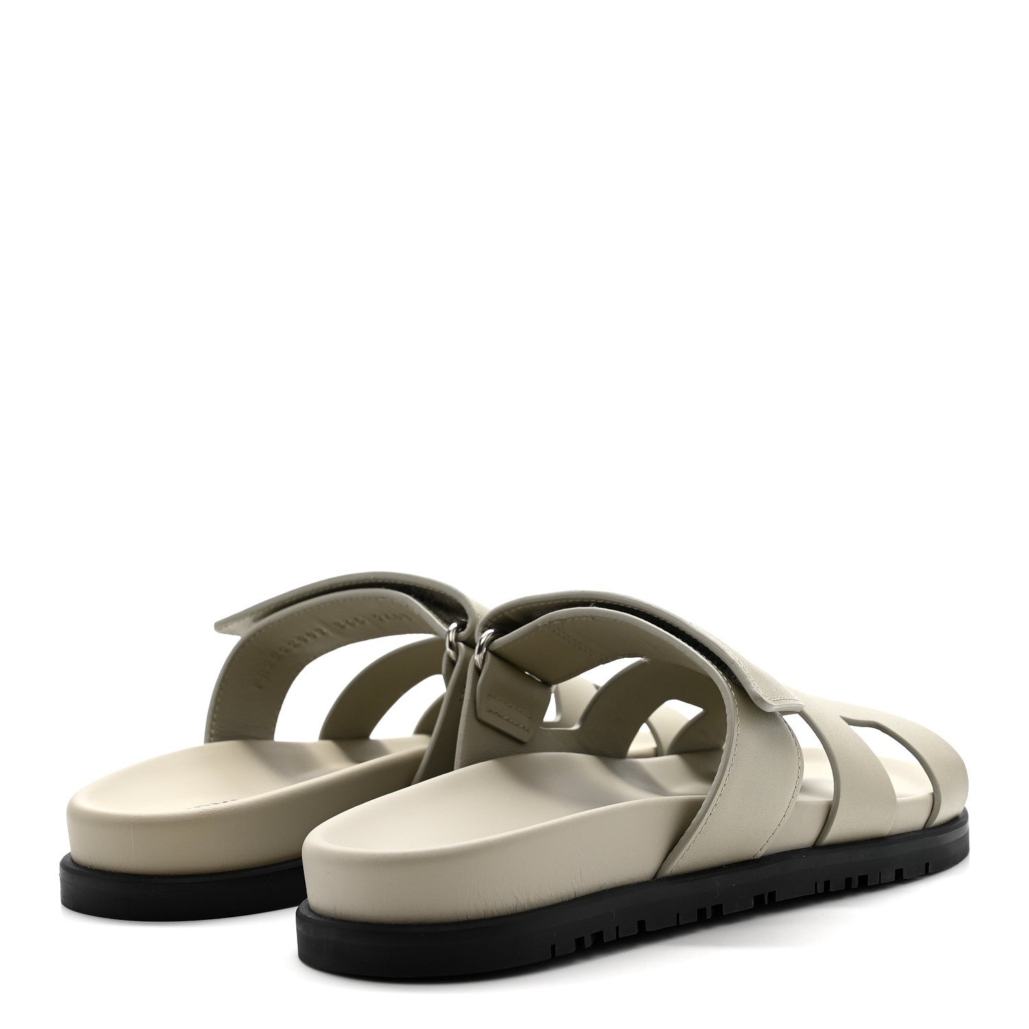 Hermes Calfskin Womens Chypre Sandals 36.5 Beige Esquisse 5 of 10