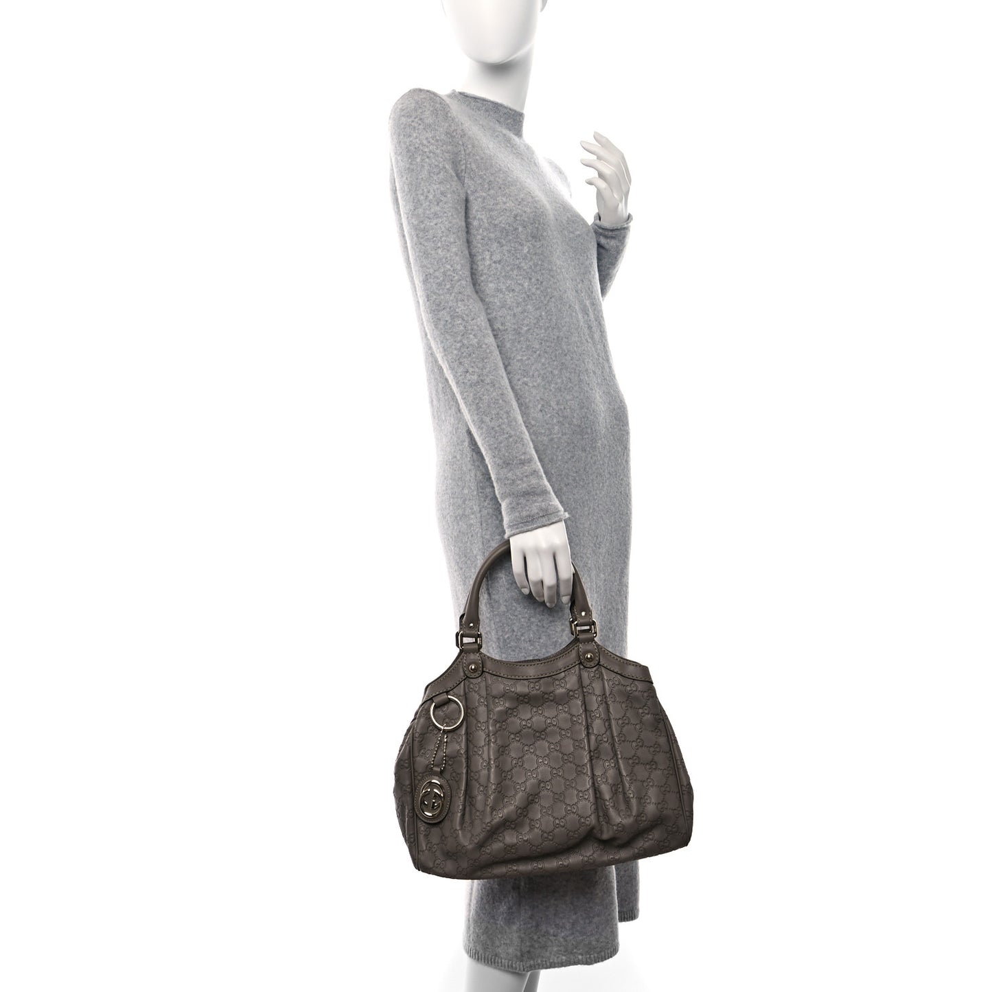Guccissima Medium Sukey Tote Taupe