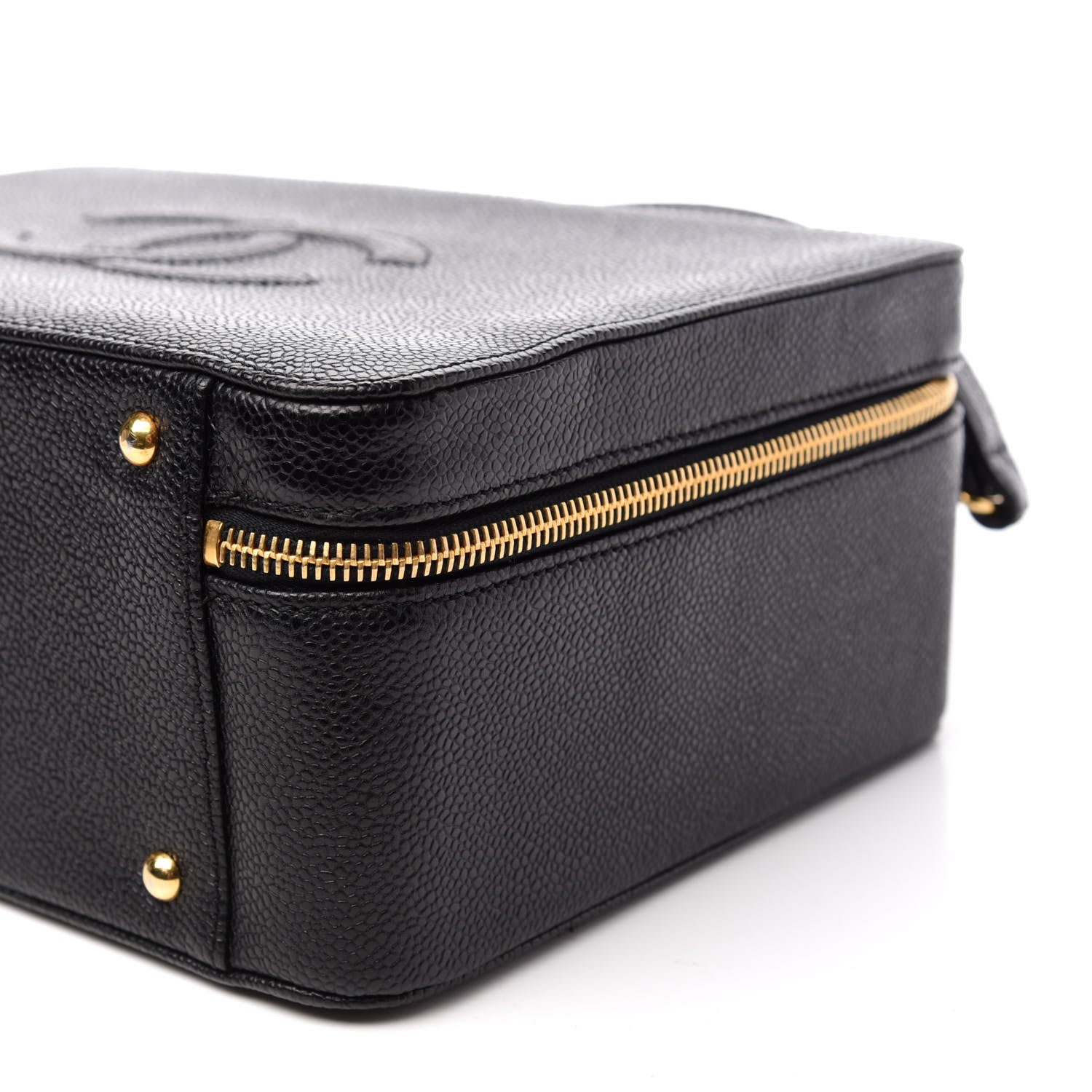 Chanel Caviar CC Vanity Case Black 9 of 10