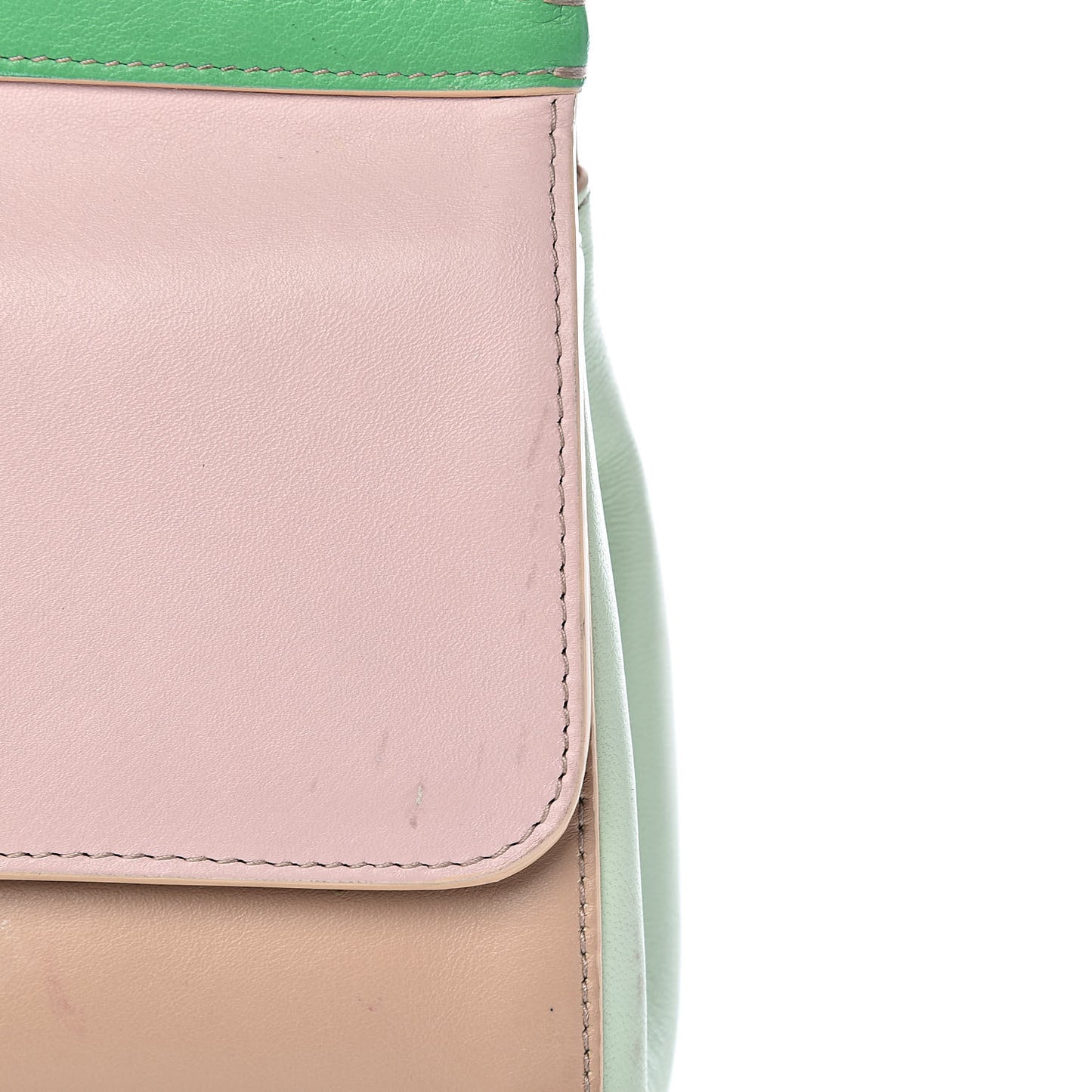 Dauphine Mini Miss Sicily Satchel Pink Green