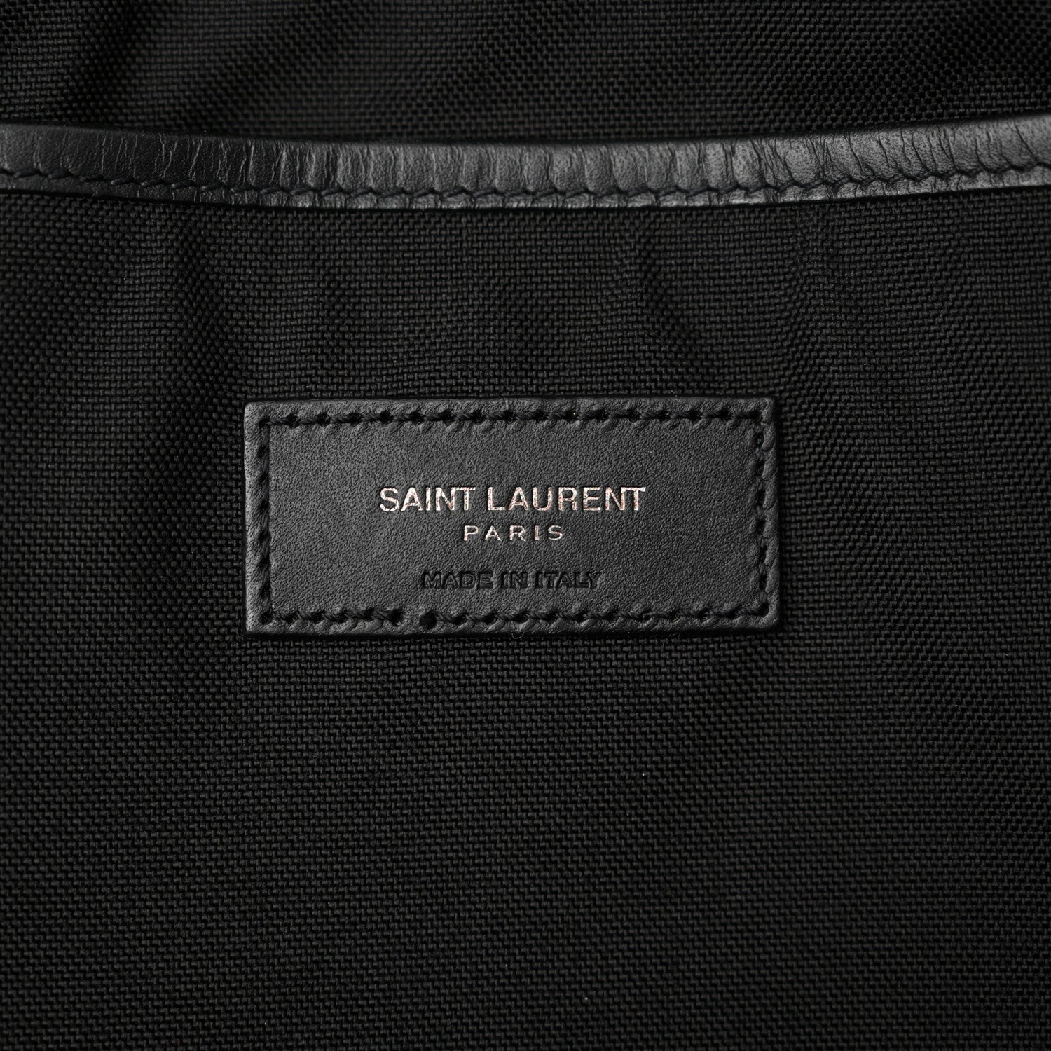 Saint Laurent Canvas City Backpack Black White 6 of 10