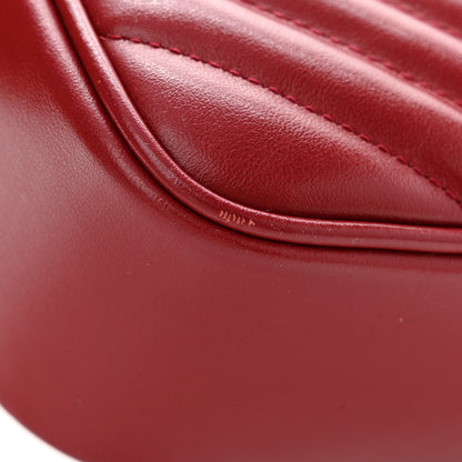 Saint Laurent Calfskin Matelasse Monogram Lou Camera Bag Opyum Red 13 of 17