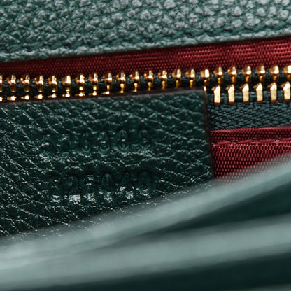 Gucci Grainy Calfskin Small Zumi Shoulder Bag Vintage Green 7 of 9