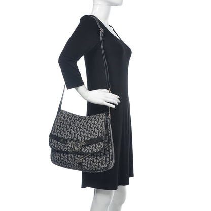 Christian Dior Monogram Flap Messenger Navy Blue 2 of 14