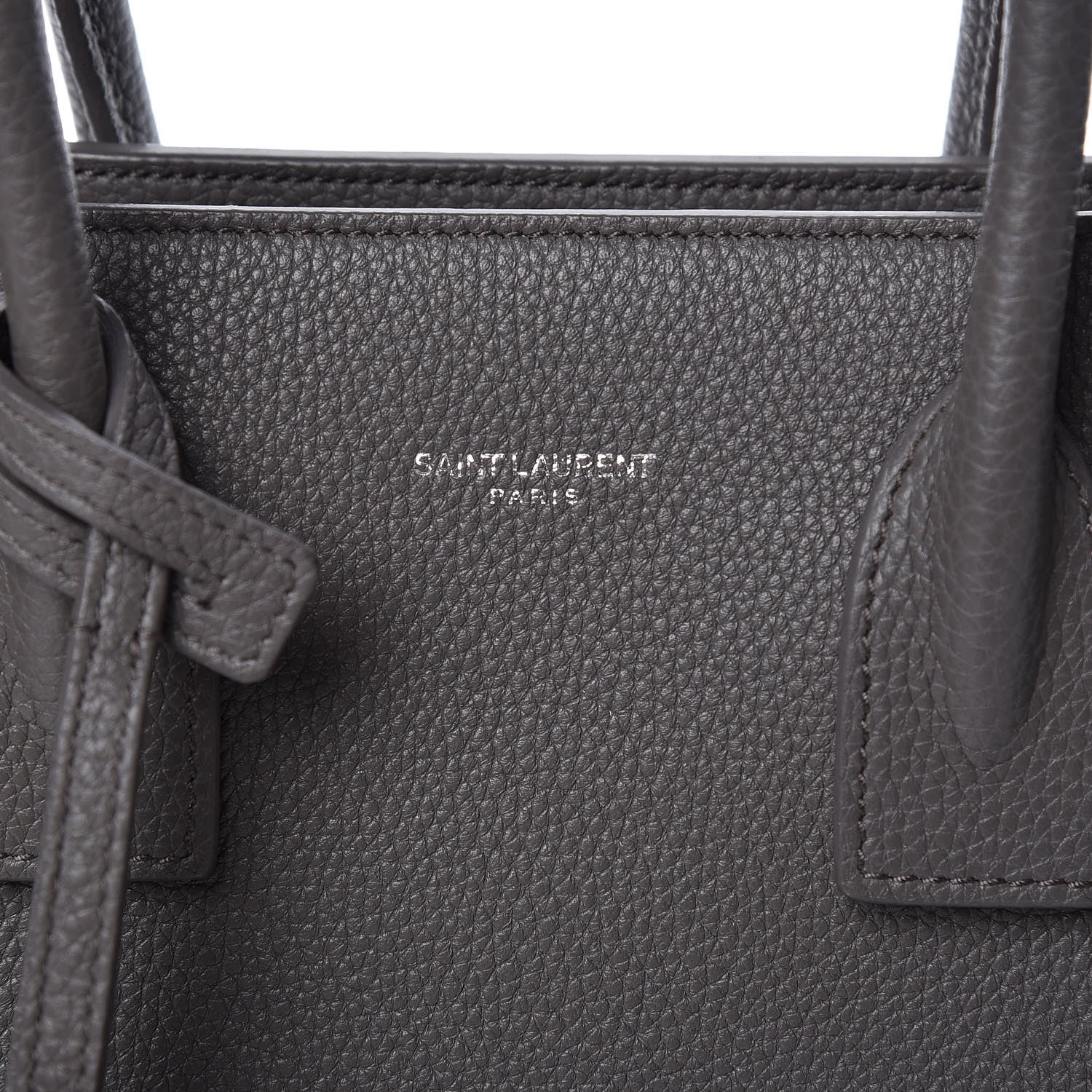 Saint Laurent Grained Calfskin Baby Sac De Jour Souple Earth 6 of 10