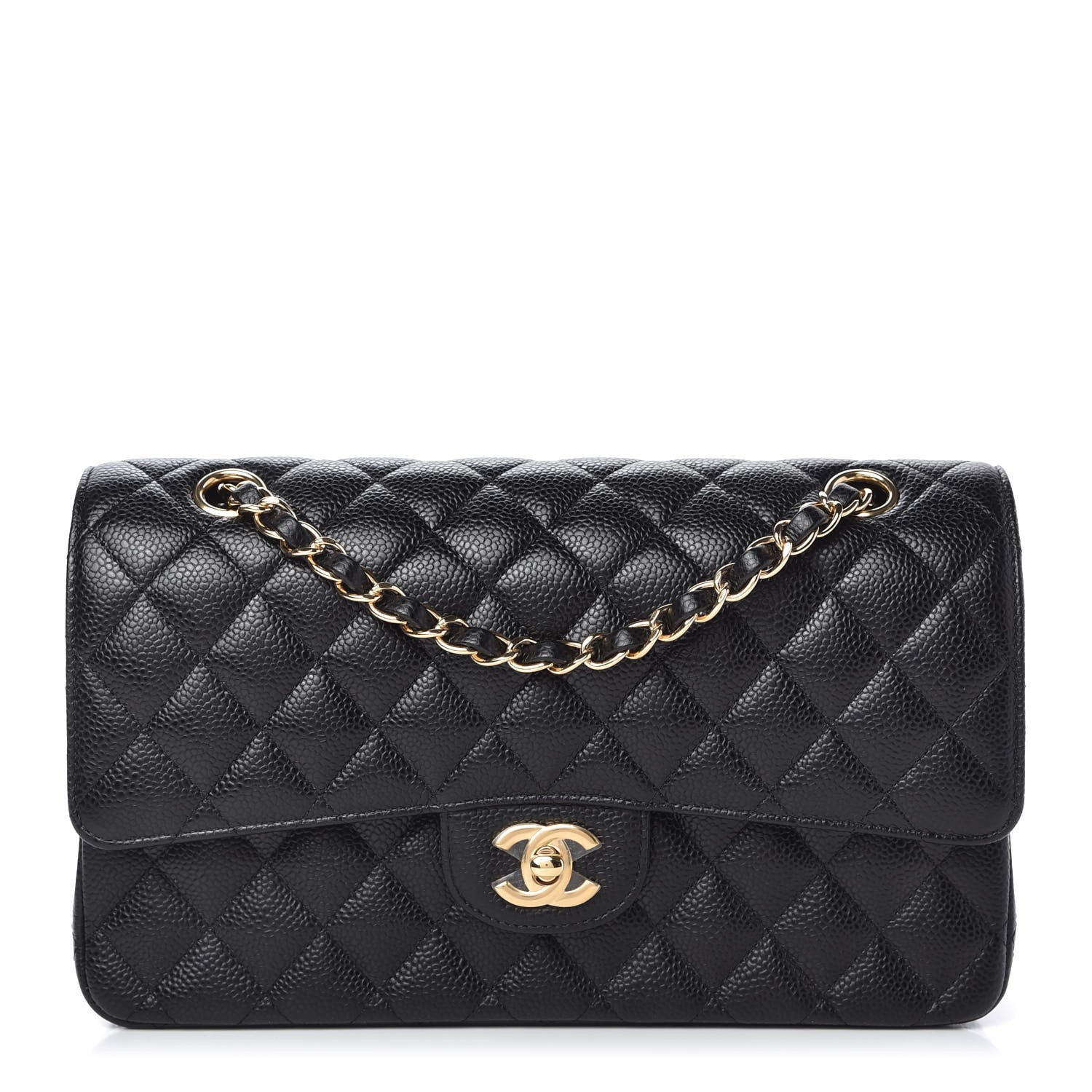 Chanel Caviar Quilted Medium Double Flap Black 1 of 11