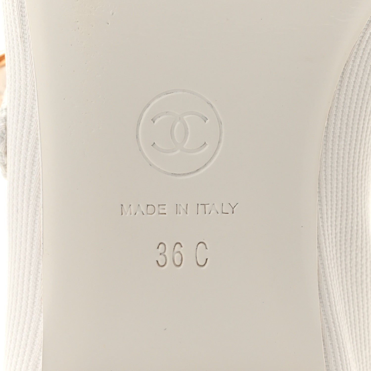 Chanel Canvas Mary Jane Flats 36 White 9 of 12