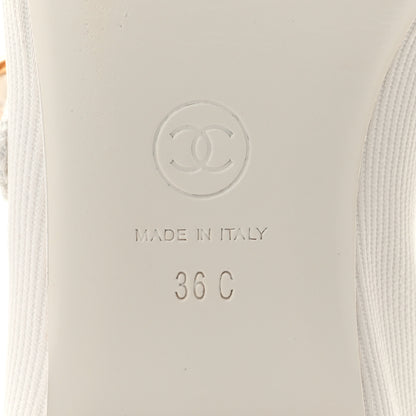 Chanel Canvas Mary Jane Flats 36 White 9 of 12