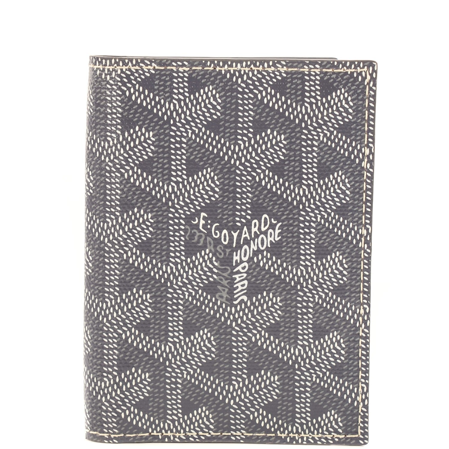 Goyard Goyardine Saint Marc Folding Card Case Grey 1 of 7