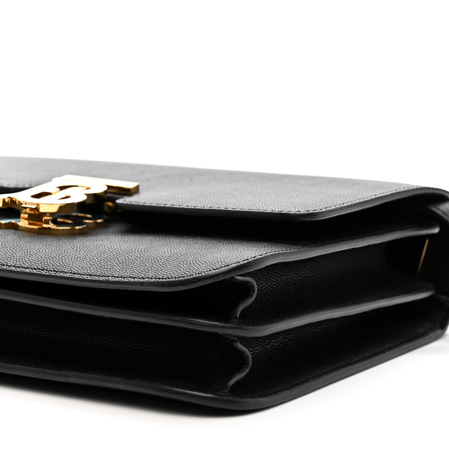 Burberry Grained Calfskin Medium TB Bag Black 9 of 9