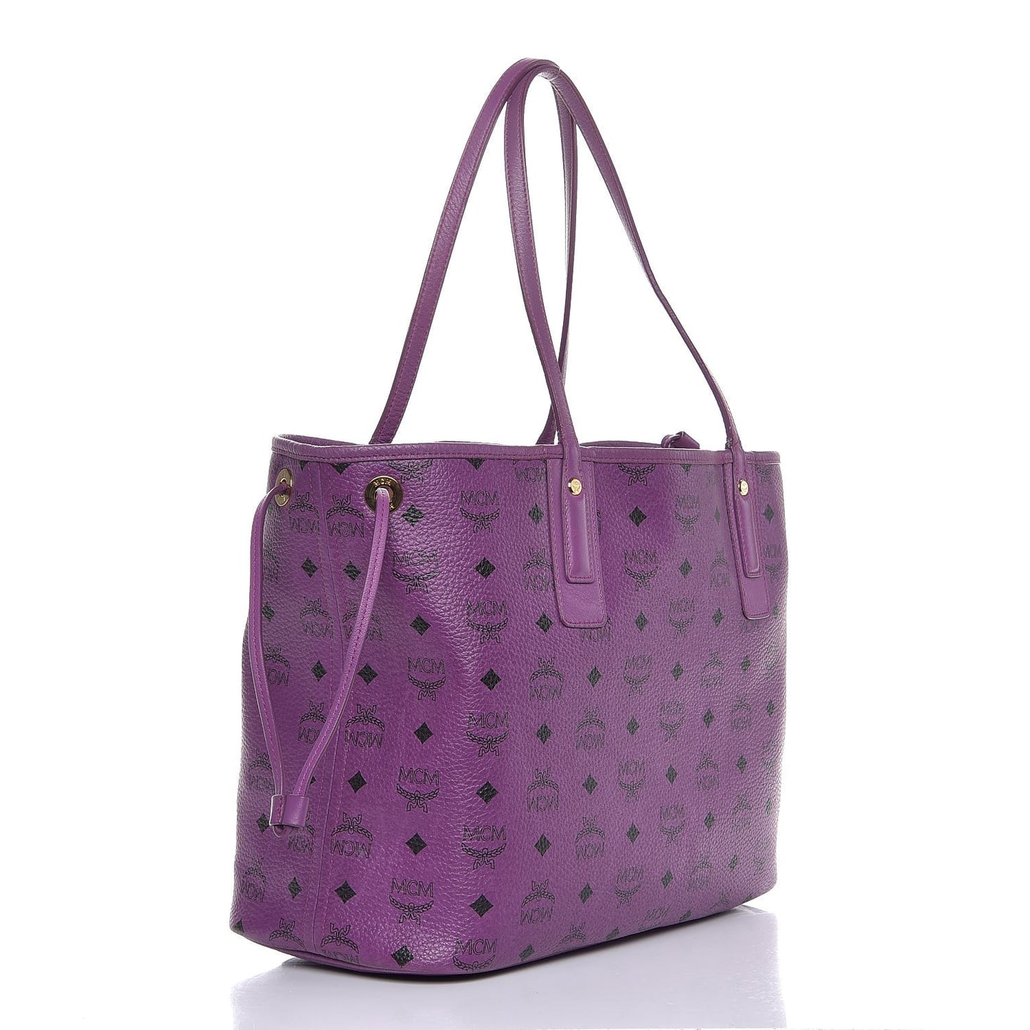 Visetos Medium Project Reversible Shopper Tote Purple